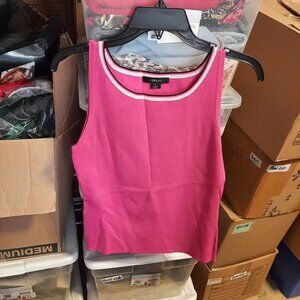 NEW TAG ! CDP & Co.Cardigan Sweater Sleeveless Pink Size S